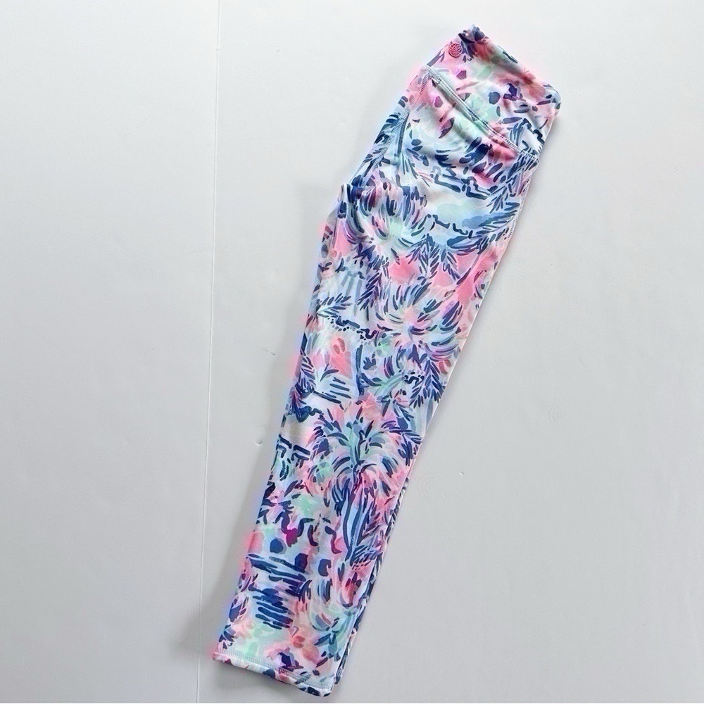 Lilly Pulitzer UPF 50” Weekender Cropped Multi Cabana Cocktail Legging XS - Picture 3 of 5